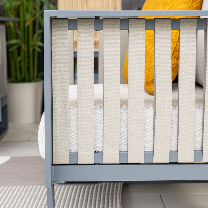 Garden Impressions Bologna lounge hoekset - 4-delig-carbon black-taupe