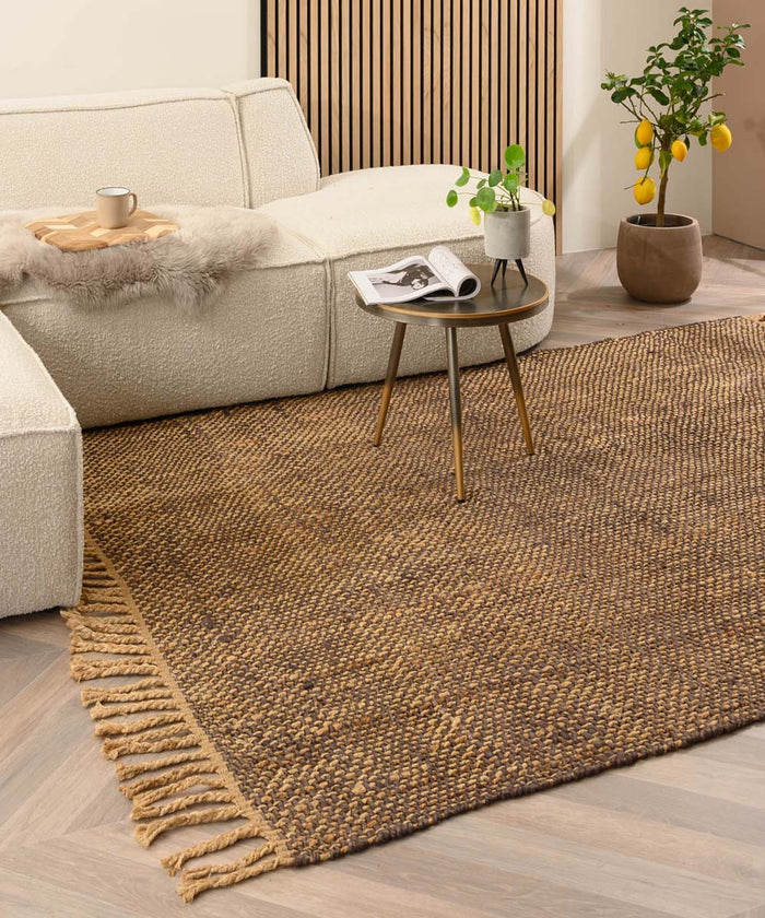 Boho&me Jute vloerkleed Chunky - Boho&me - bruin|naturel - 160x230 cm