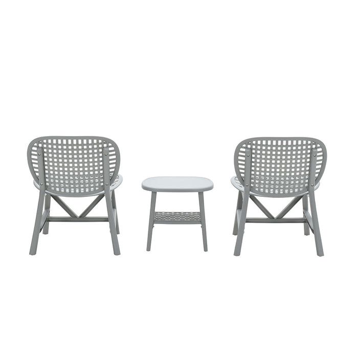 Garden Impressions Fien balkonset 3-delig - licht grijs