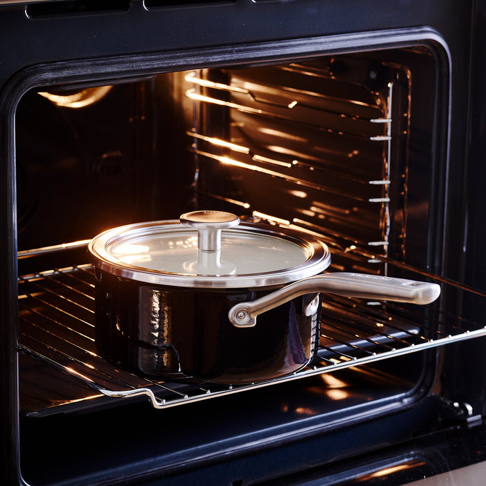 KitchenAid Steel Core Enamel Steelpan met deksel 16cm