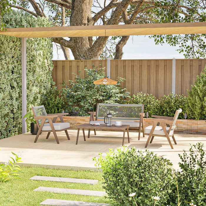 by fonQ Attica Loungeset 2-Zitsbank en Tuinstoelen