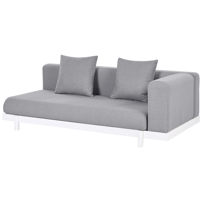 Beliani - MISSANELLO - Loungeset - Grijs - Aluminium|Polyester