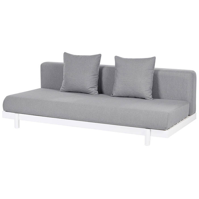 Beliani - MISSANELLO - Loungeset - Grijs - Aluminium|Polyester