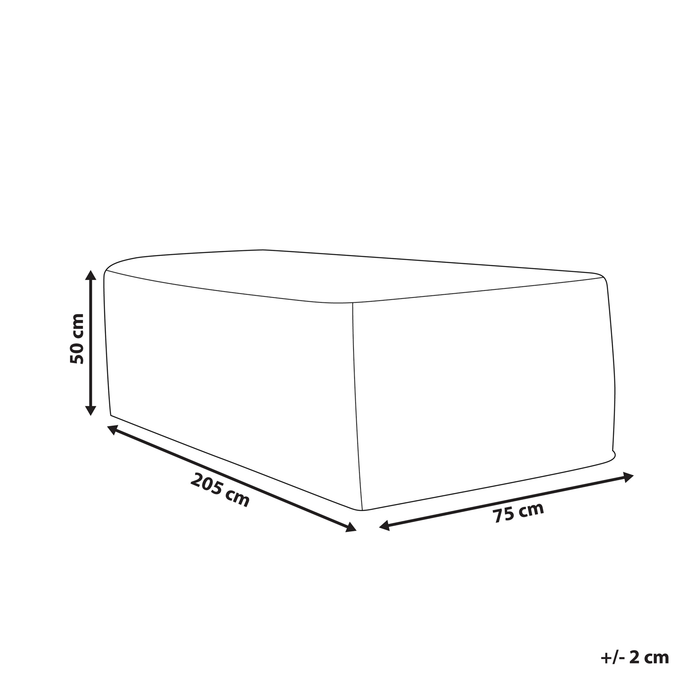 Beliani - CHUVA - Beschermhoes voor ligstoelen - Grijs - Polyester