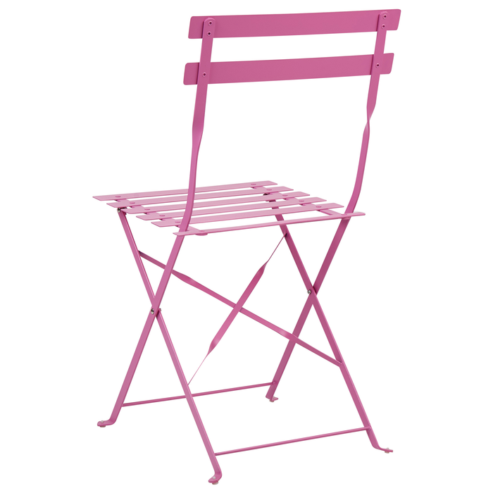 Beliani - FIORI - Bistroset voor 2 - Roze - Staal