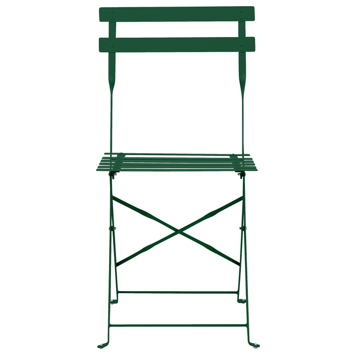 Beliani - FIORI - Bistroset voor 2 - Donkergroen - Staal