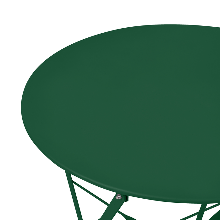 Beliani - FIORI - Bistroset voor 2 - Donkergroen - Staal