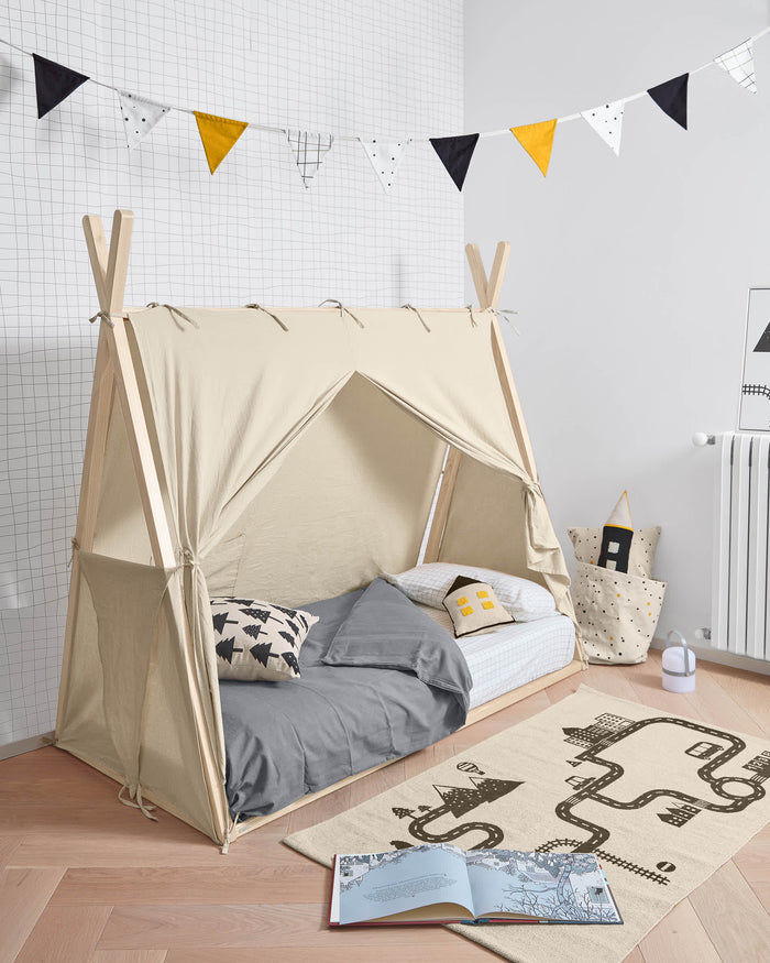 Kave Home - 100% katoenen tentzeil voor Maralis tipi zeil 70 x 140 cm