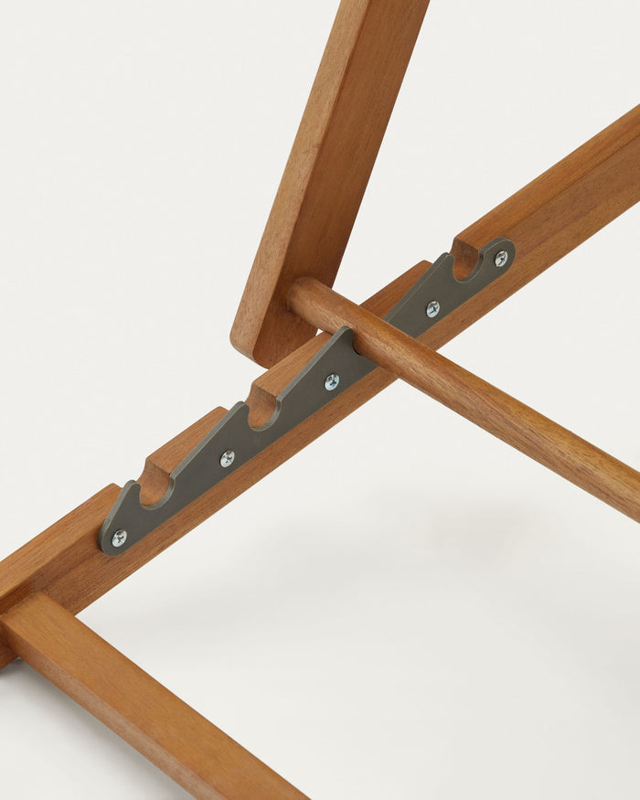 Kave Home - Adredna strandstoel groene massief acaciahout FSC 100%