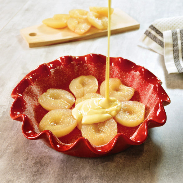 Emile Henry Taartvorm Argile Gegolfd - ø 27 cm | 1 liter