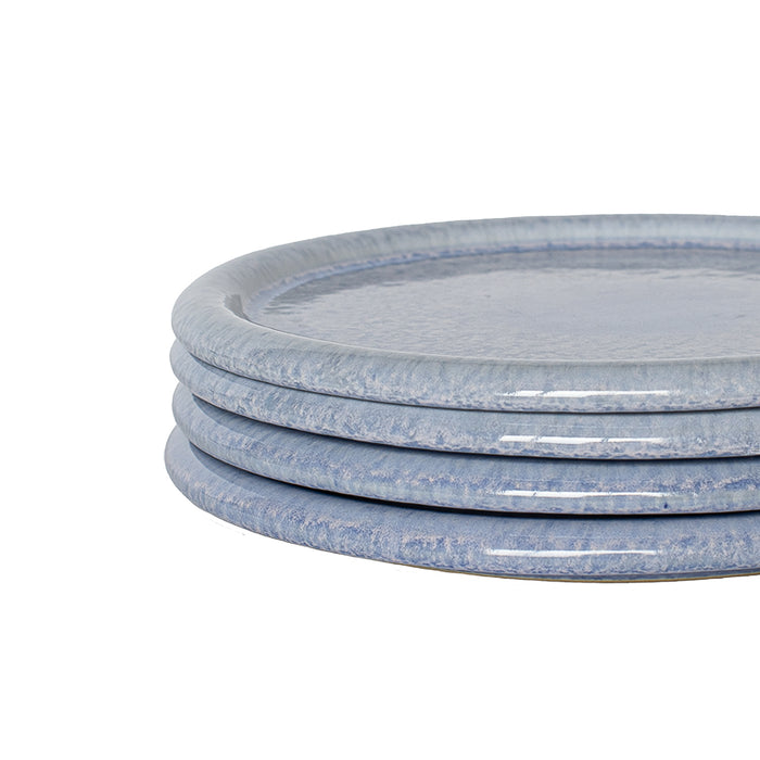 by fonQ Bold Ontbijtborden Blauw 4 st. - Ø 22 cm