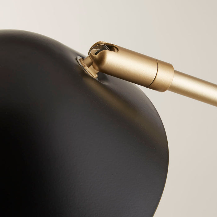 Searchlight Swan Vloerlamp - Zwart/Goud