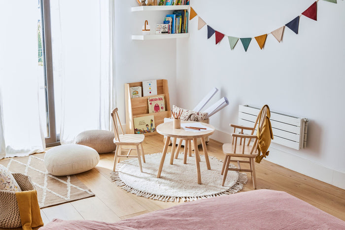 Kave Home - Ronde kindertafel Dilcia in massief rubberhout Ø 55 cm