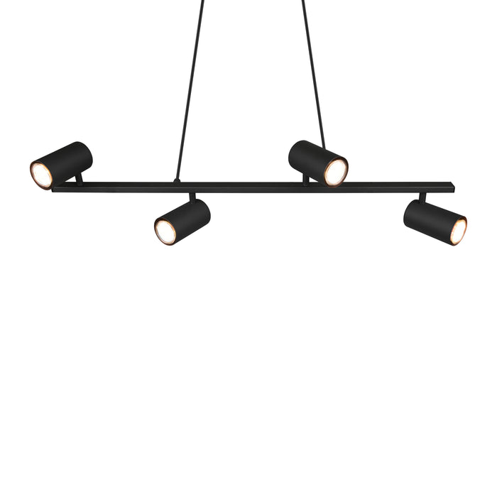 Trio Marley Hanglamp Mat Zwart - 4x GU10