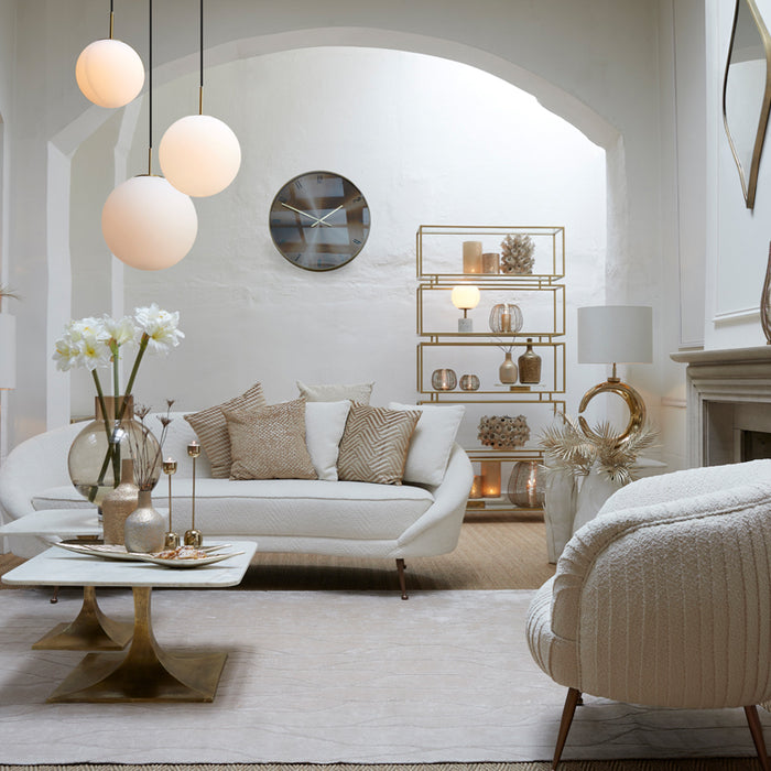 Light & Living - Hanglamp MEDINA - Ø25x25cm - Wit