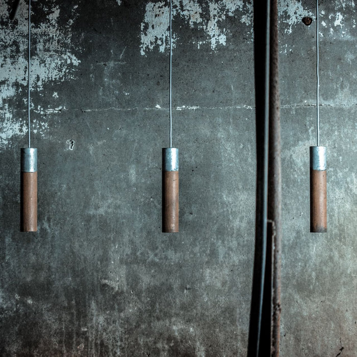 Graypants Roest Vertical 15 hanglamp Rust|Zinc
