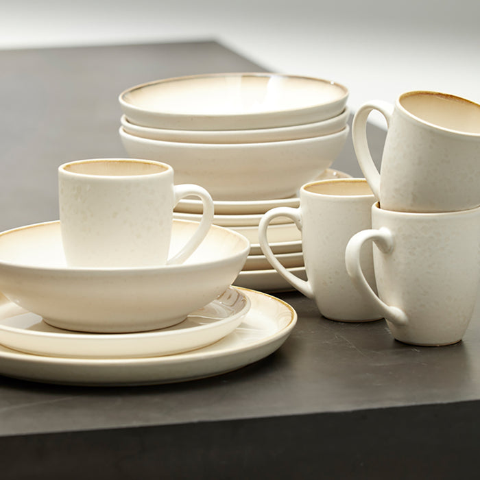 Bitz Gastro Serviesset 16-delig - Crème