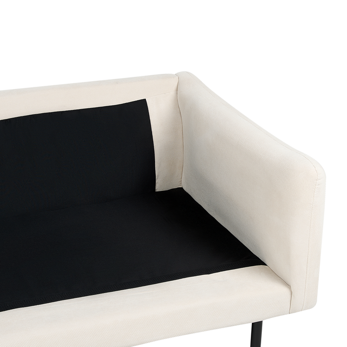 Beliani - VINTERBRO - Driezitsbank - Lichtbeige - Polyester