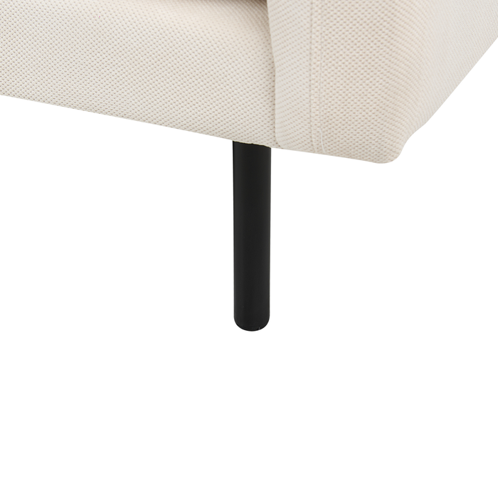 Beliani - VINTERBRO - Driezitsbank - Lichtbeige - Polyester