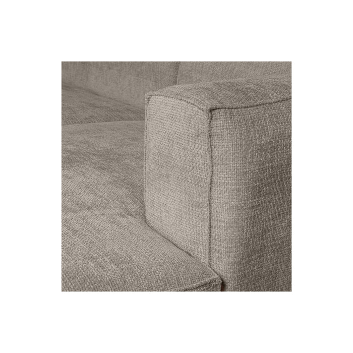 WOOOD Bean Hoekbank met Chaise Longue Rechts - Melange - Travertin