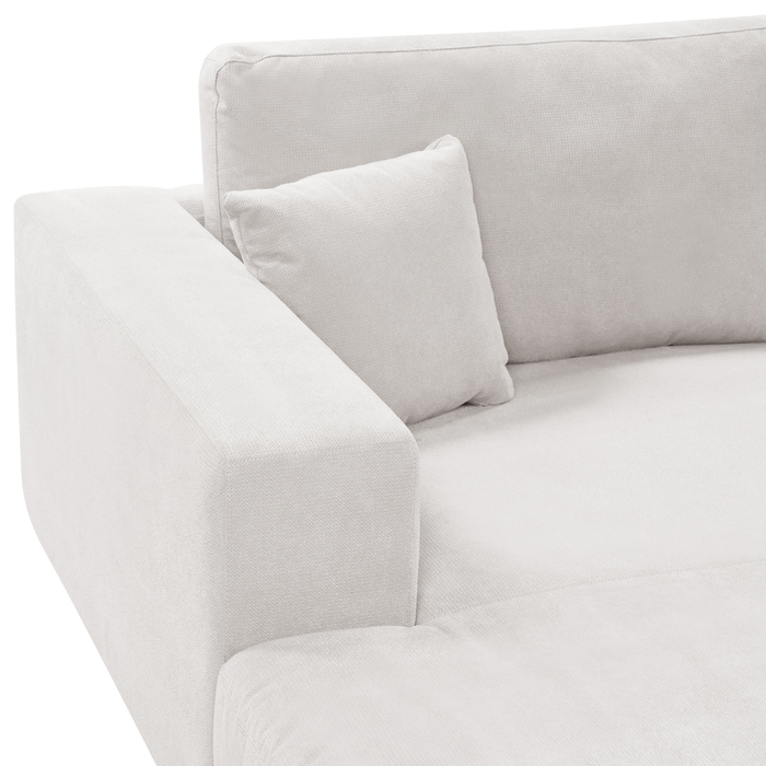 Beliani-LOFOTEN-Driezitsbank-Gebroken wit-Rechtszijdig-Polyester