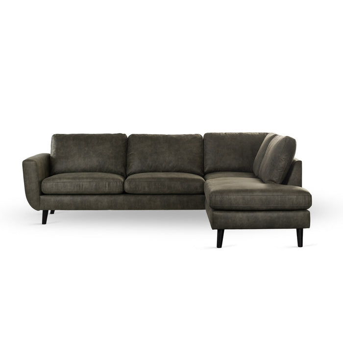 Vurna Linda 3-zits hoekbank rechts - groen