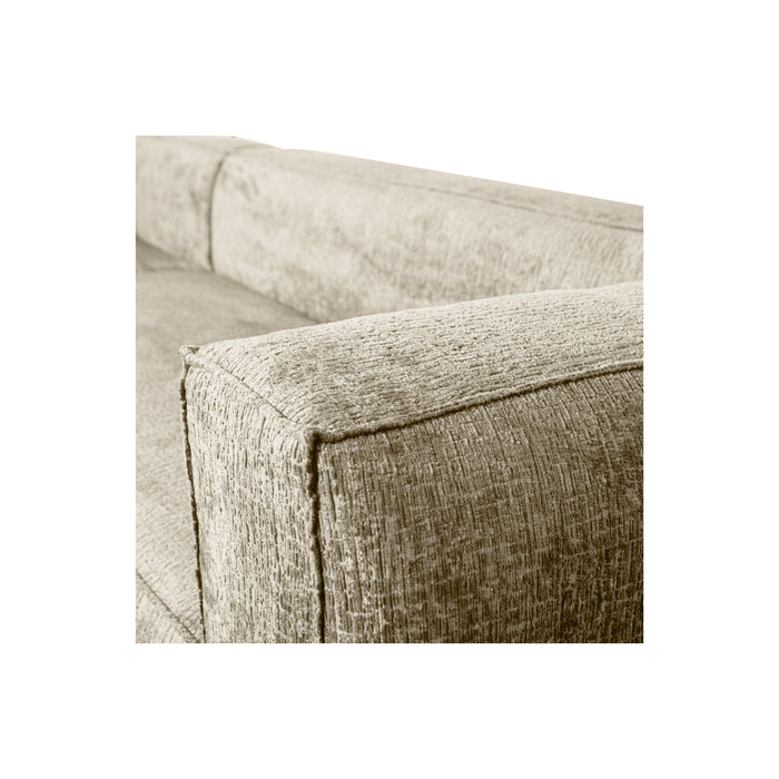 WOOOD Bean Hoekbank Links - Velvet - Buttermilk