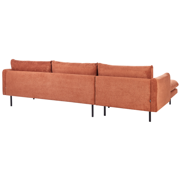 Beliani - VINTERBRO - Hoekbank - Goudbruin - Rechtszijdig - Polyester