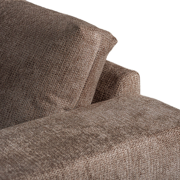 Vurna Suzanne 3-zits hoekbank links stof - taupe