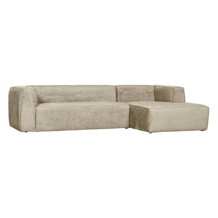 WOOOD Bean Hoekbank met Chaise Longue Rechts - Velvet - Buttermilk