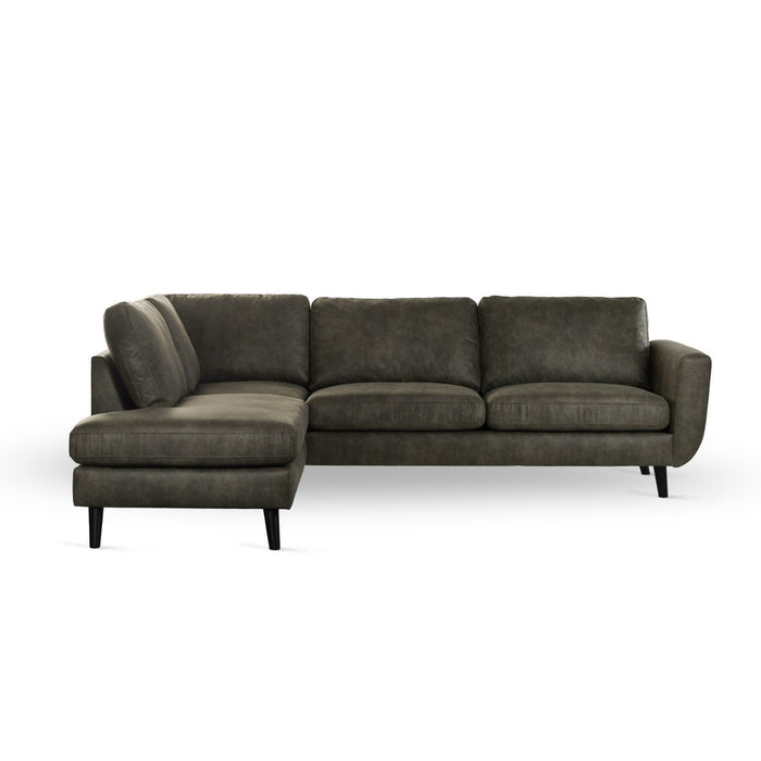 Vurna Linda 3-zits hoekbank links - groen