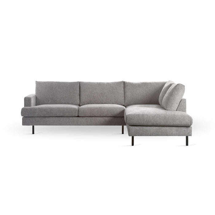 Vurna Marissa 3-zits hoekbank rechts stof - naturel