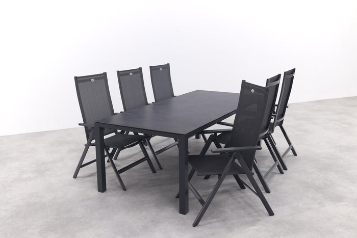 Hartman Napoli|Chaneo verstelbare tuinset - 220x100 cm. - 7-delig