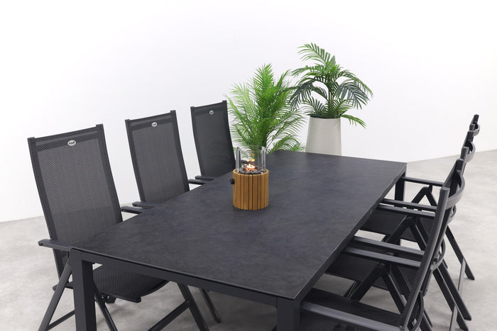 Hartman Napoli|Chaneo verstelbare tuinset - 220x100 cm. - 7-delig