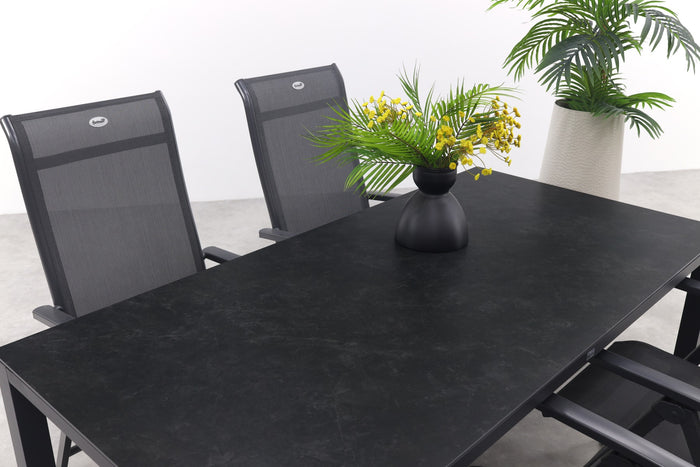 Hartman Milaan|Chaneo verstelbare tuinset - 180x90 cm. - 5-delig