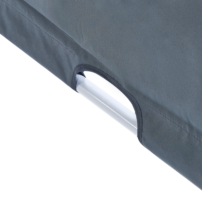 Beliani - PARGA - Tuinpaviljoen - Grijs|Wit - Polyester