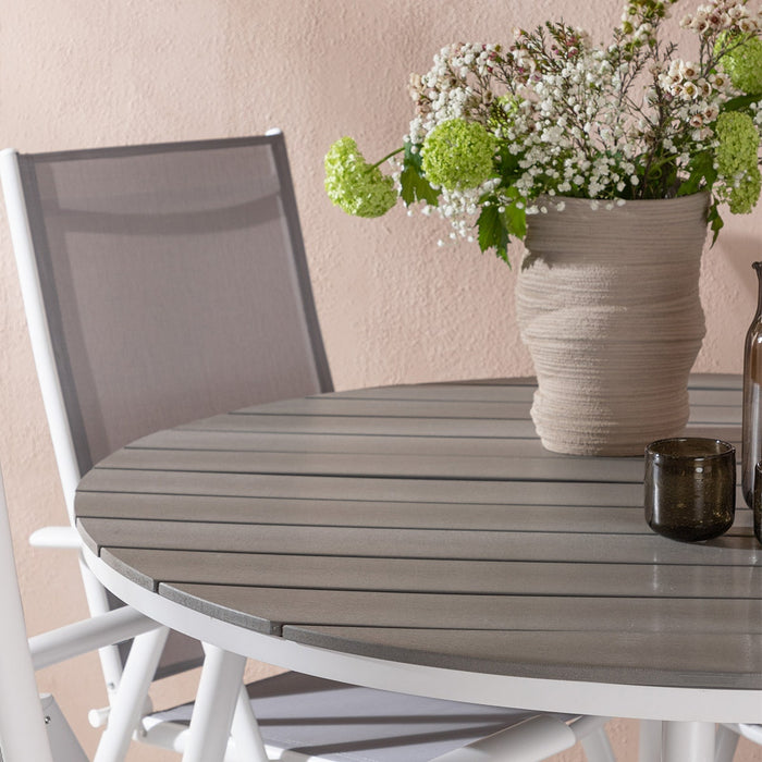 Nest outdoor Aaron Ronde Polywood Tuintafel - Wit