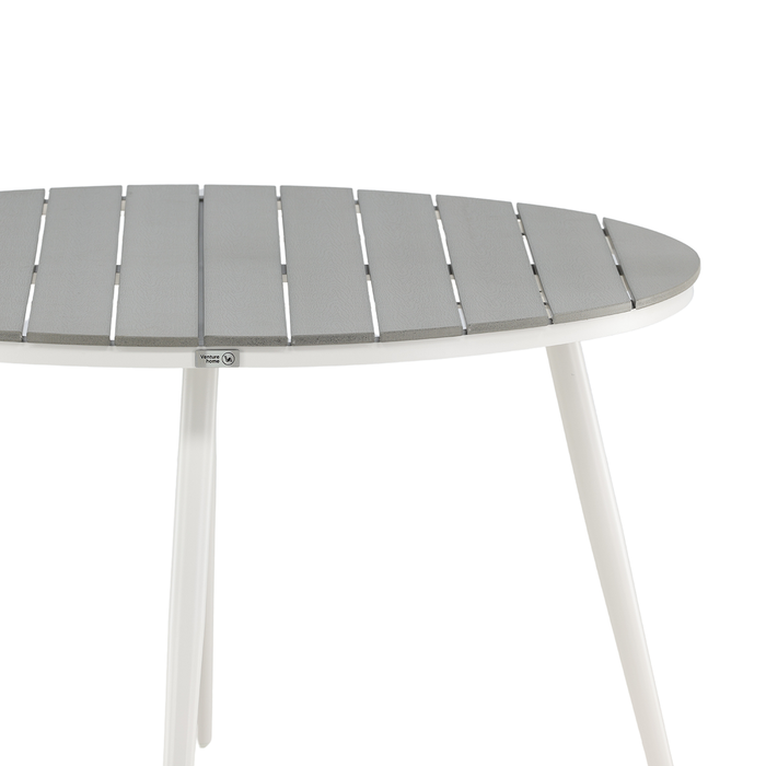 Nest outdoor Aaron Ronde Polywood Tuintafel - Wit