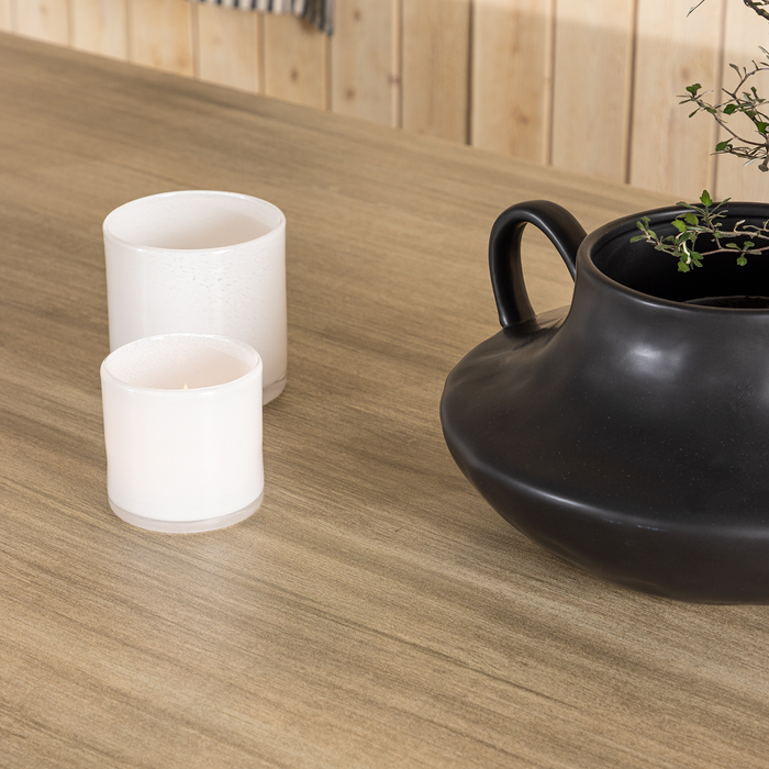 Nest outdoor Mathijs Tuintafel Aluminium Wit - met Glazen Tafelblad