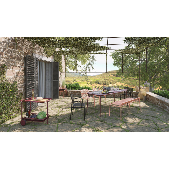 Petite Friture Week-end tuinstoel met armleuningen Pearl Grey