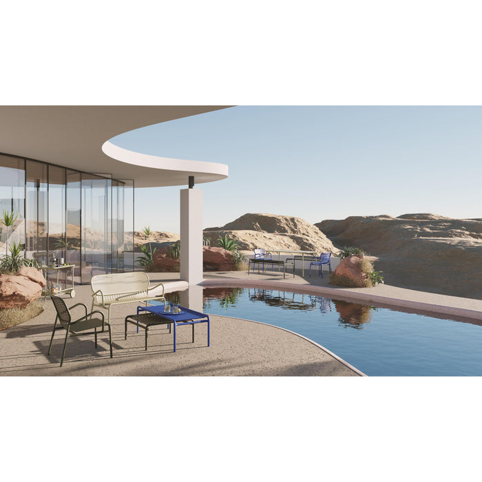 Petite Friture Week-end tuinstoel met armleuningen Ocean Blue