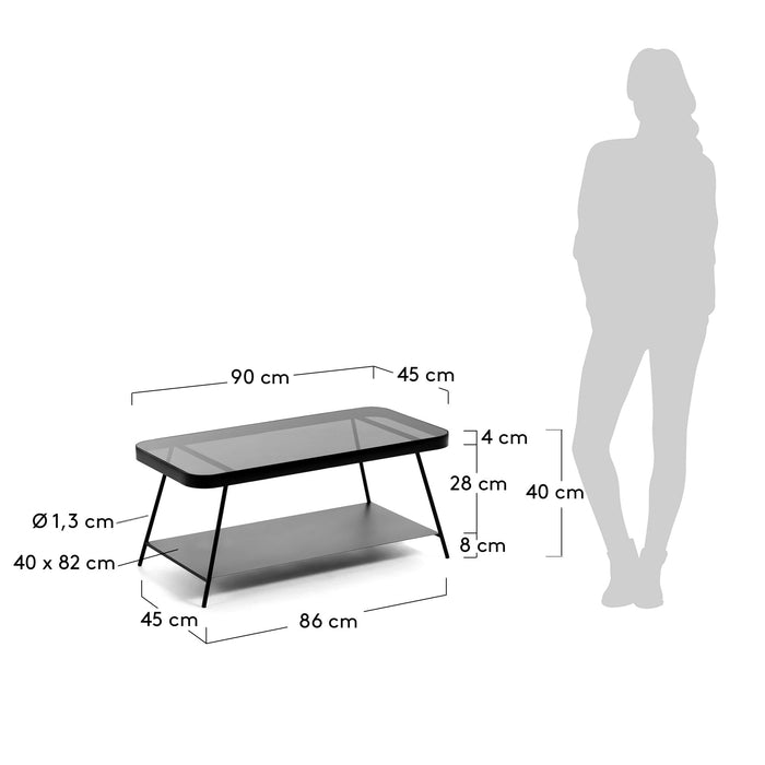 Kave Home - Salontafel Duilia 90 x 45 cm