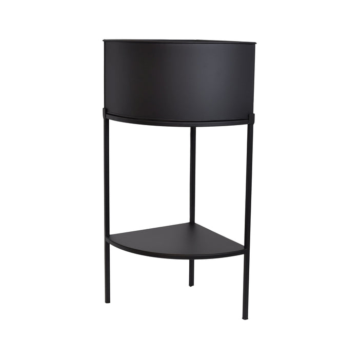 LOFT42 Flora hoek plantenbak - Metaal - Zwart