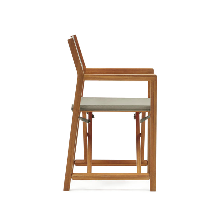 Kave Home - Thianna opvouwbare tuinstoel in groen met massief