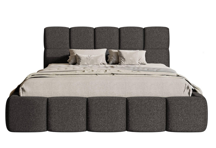 NADUVI Collection Chloe Bedframe 180 x 200 cm - Chenille - Antraciet