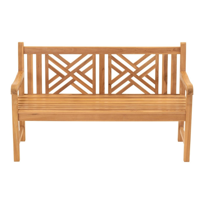 Lesli Living - Cross bank teak 150x64x92cm