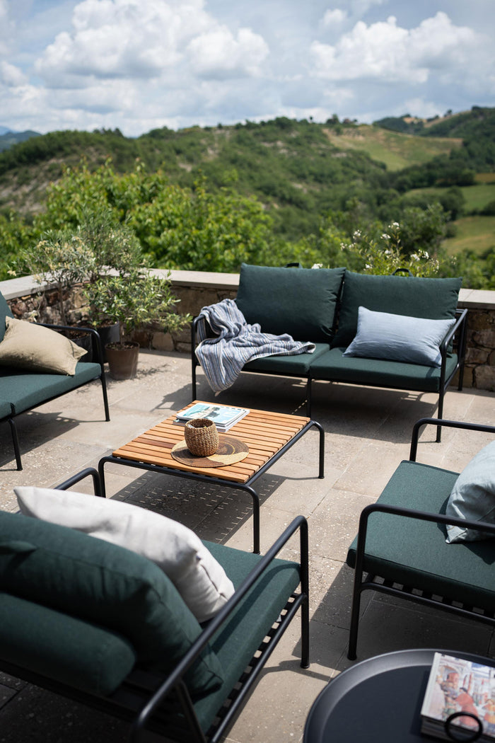 Houe Avon 2-zits loungebank frame wit stof Ash heritage