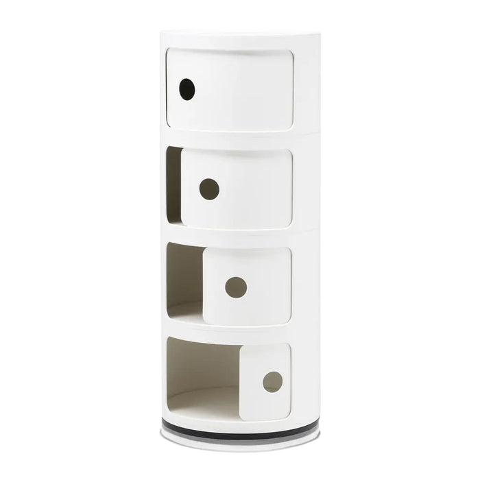 Kartell Componibili Kast Ø 32 cm - 4 Modules - Wit