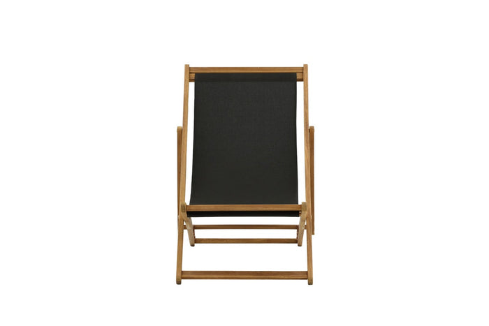 Nest outdoor Bern inklapbare houten tuinstoel zwart