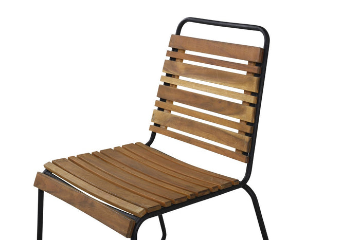 Nest outdoor Lasse houten tuinstoel naturel